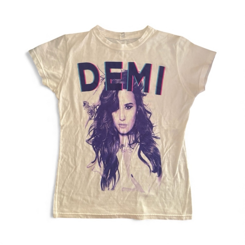 Tultex Cream Graphic Tee with Demi Design